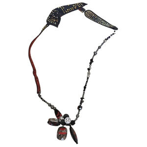 Hemitite Dangle Goth Upcycled Necklace